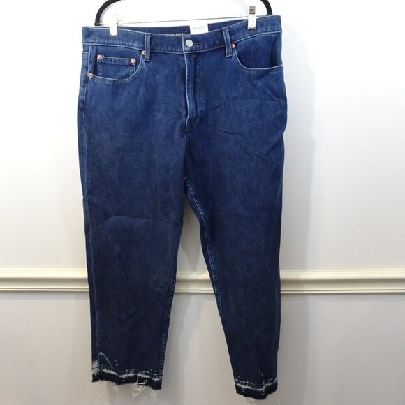 LUCKY BRAND Relaxed Taper Jeans Size 12 31 NEW 4 Way Stretch Raw Hem MSRP $129 - Picture 1 of 6